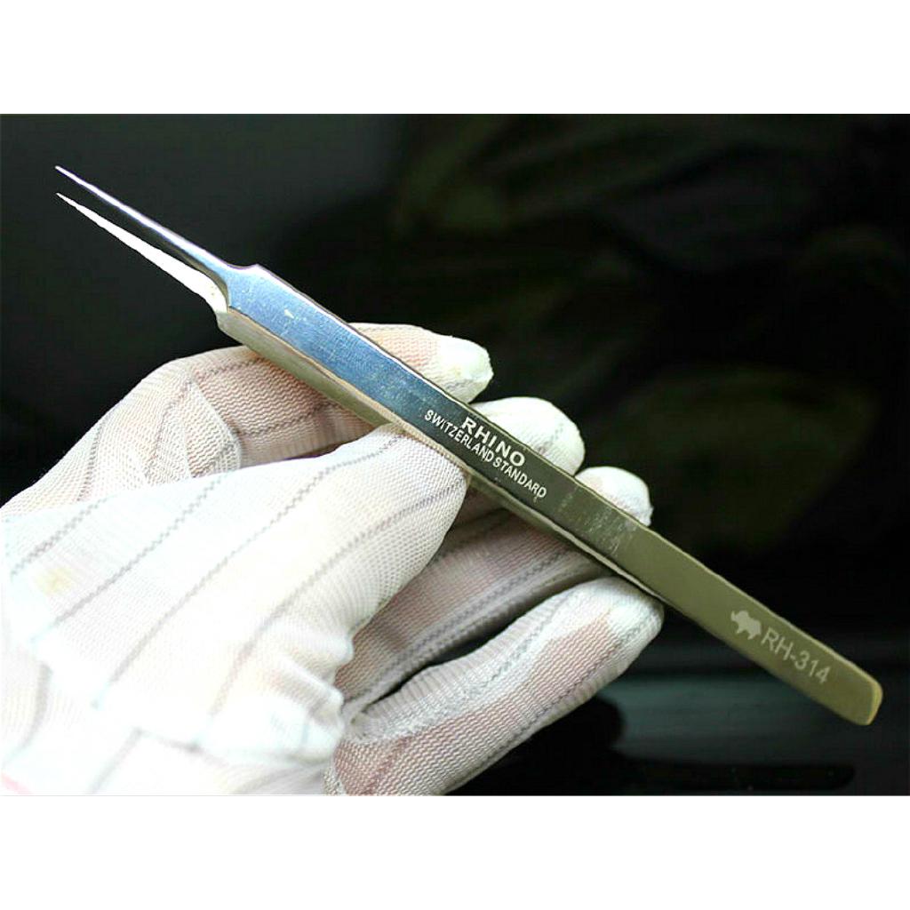Nhíp rhino rh-314 nhật bản nhíp sắc nét siêu cứng tiêu chuẩn thụy sĩ