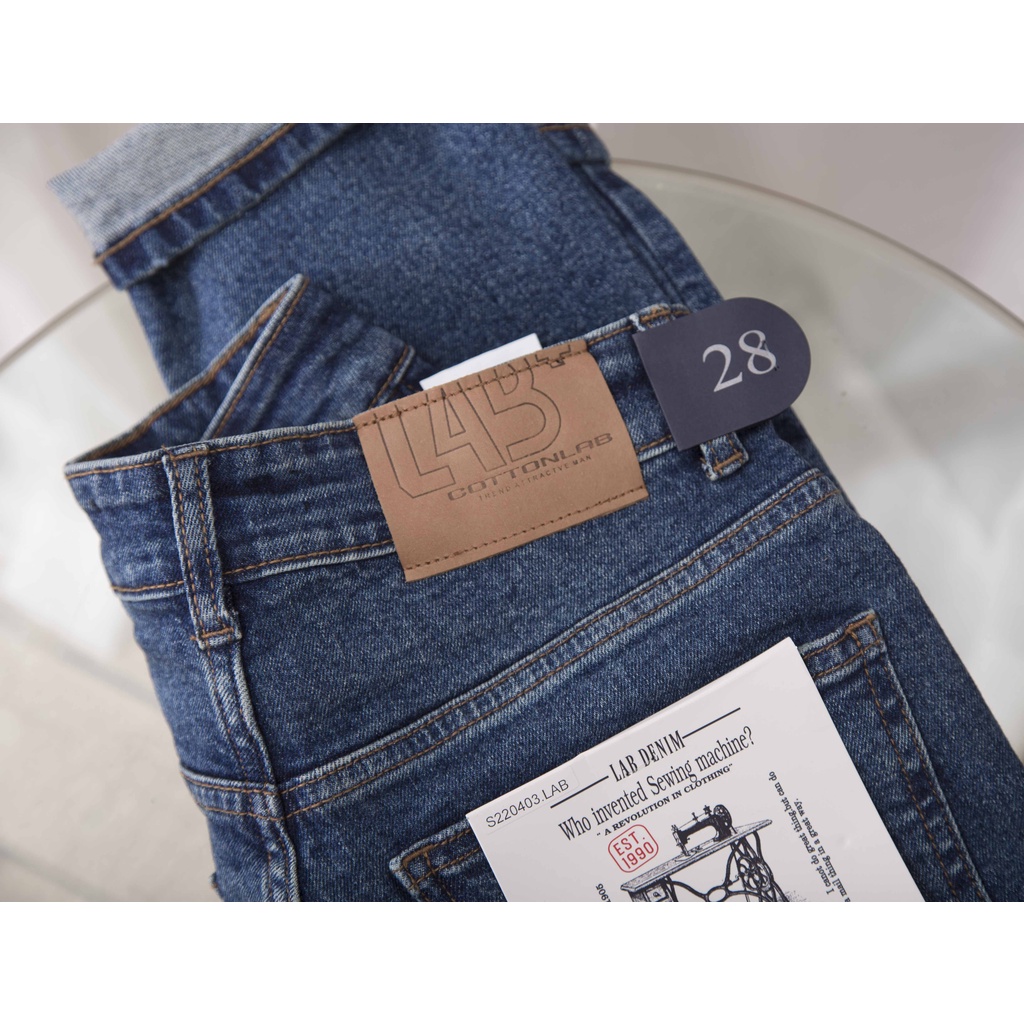 Quần jean nam xanh vintage - Lab220403