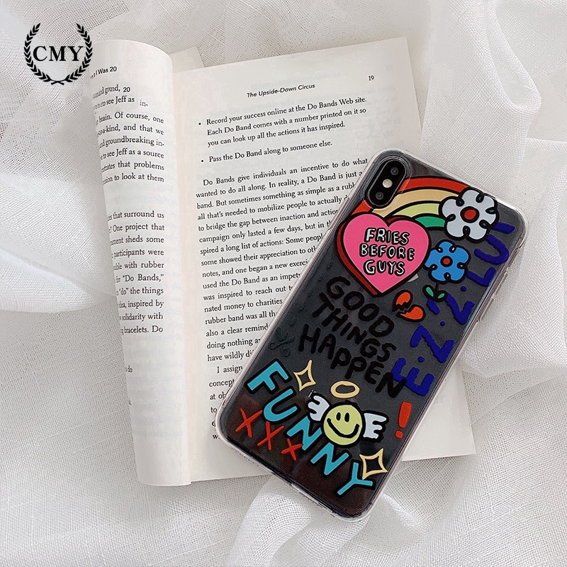 Ốp điện thoại TPU silicon in hình Graffiti màu sắc cầu vồng cho IPHONE 6 6S 7 8 PLUS 11 PRO X XR XS MAX | BigBuy360 - bigbuy360.vn