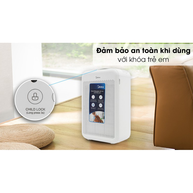 [HCM]Màng lọc HEPA cho Máy lọc không khí Midea MAP-350GS1 và KJ350G-S1