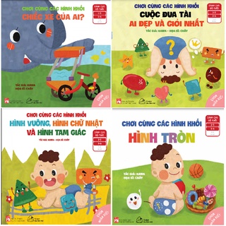 Sách - Ehon Nhận biết - Chơi cùng các hình khối (Dành cho bé 1 - 6 tuổi)