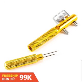 Dụng cụ hỗ trợ buộc lưỡi câu cá lưỡi câu đài bằng kim loại màu vàng đồng