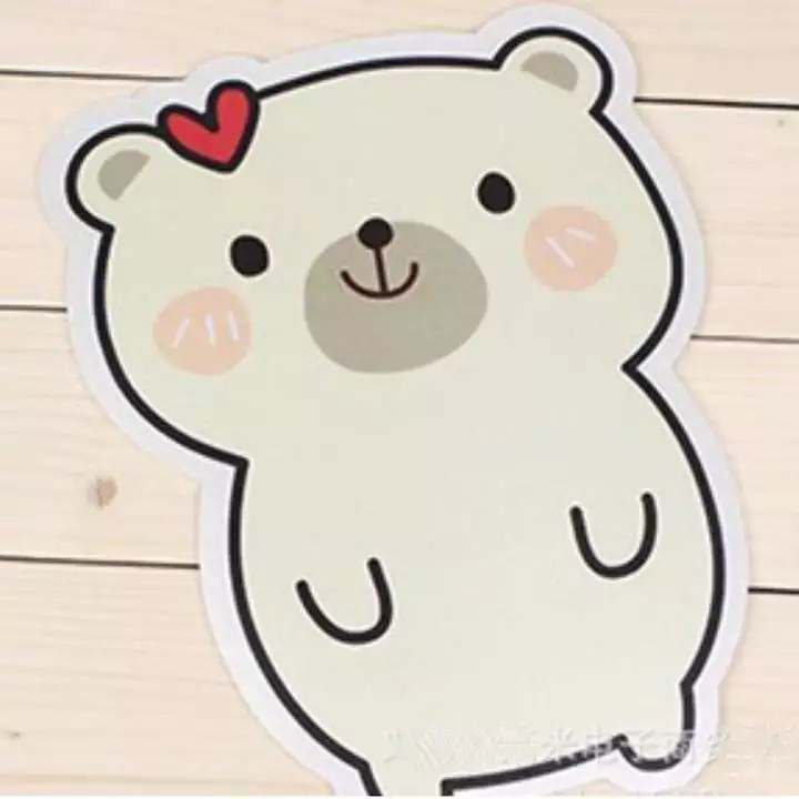 Lót chuột hình gấu dễ thương 17 x 22cm