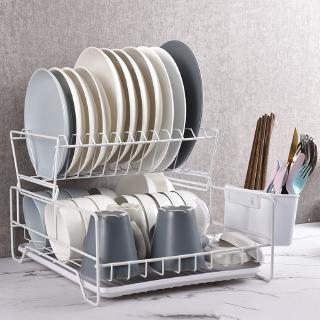Kệ úp chén đĩa cho ráo nước thiết kế 2 tầng