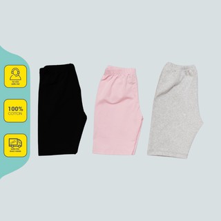 Quần legging lửng bé gái, chất liệu cotton cực thoáng mát mặc mùa hè cho bé từ 1-6 tuổi