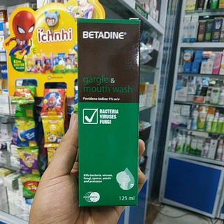 Nước súc họng súc miệng betadine