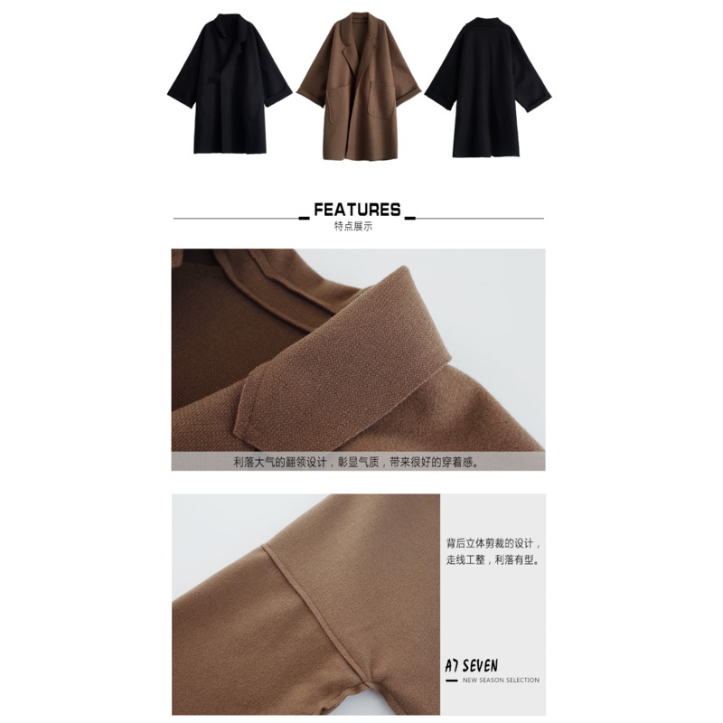 Áo khoác dài tay dáng rộng thời trang thanh lịch cho nữ | BigBuy360 - bigbuy360.vn