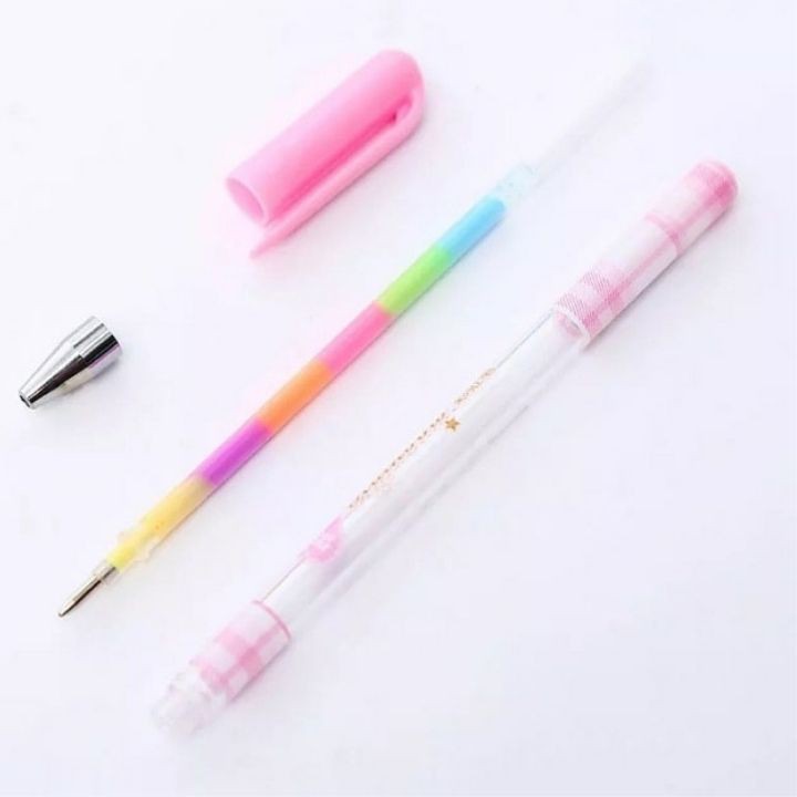 Bút Nhũ Bút Cầu Vồng Dạ Quang Nhiều Màu Viết Thiệp Viết Trang Trí Quà Tặng Cho Bé