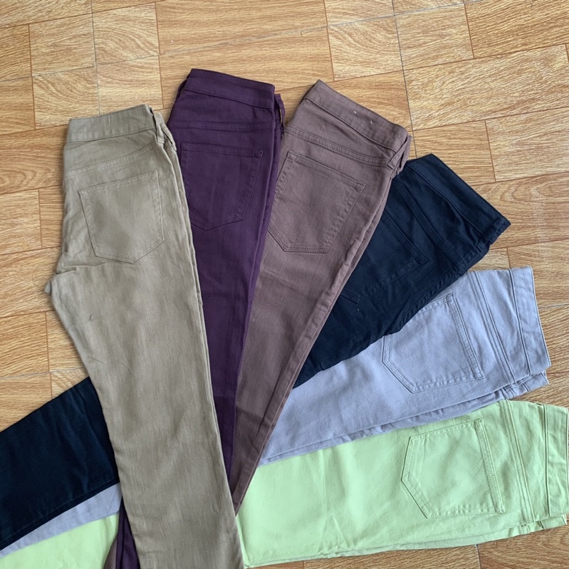 Quần Kaki Denim Skinny HEART MARKET Hàng Xuất Dư Nhật Xịn Cao Cấp Dáng Ôm Chất Siêu Mịn Đẹp