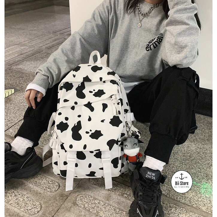 Balo bò sữa vãi CANVANS hotrend hàn quốc