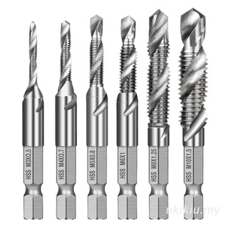 Bộ 6 mũi khoan hss m3-m10