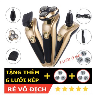 Máy cạo râu vệ sinh cá nhân đa năng 3 trong 1 cắt tóc, cạo râu, tỉa lông mũi, đầu lưỡi cạo thông minh siêu hot