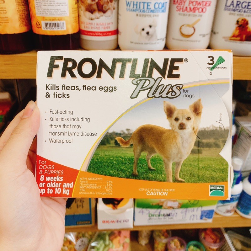 Thuốc nhỏ gáy trị ve rận Frontline Plus cho chó mèo ( 1 tuýp )