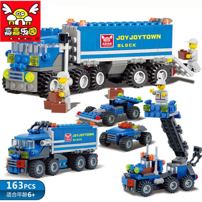 BỘ LEGO XẾP HÌNH Ô TÔ TẢI VẬN CHUYỂN HÀNG 5 TRONG 1