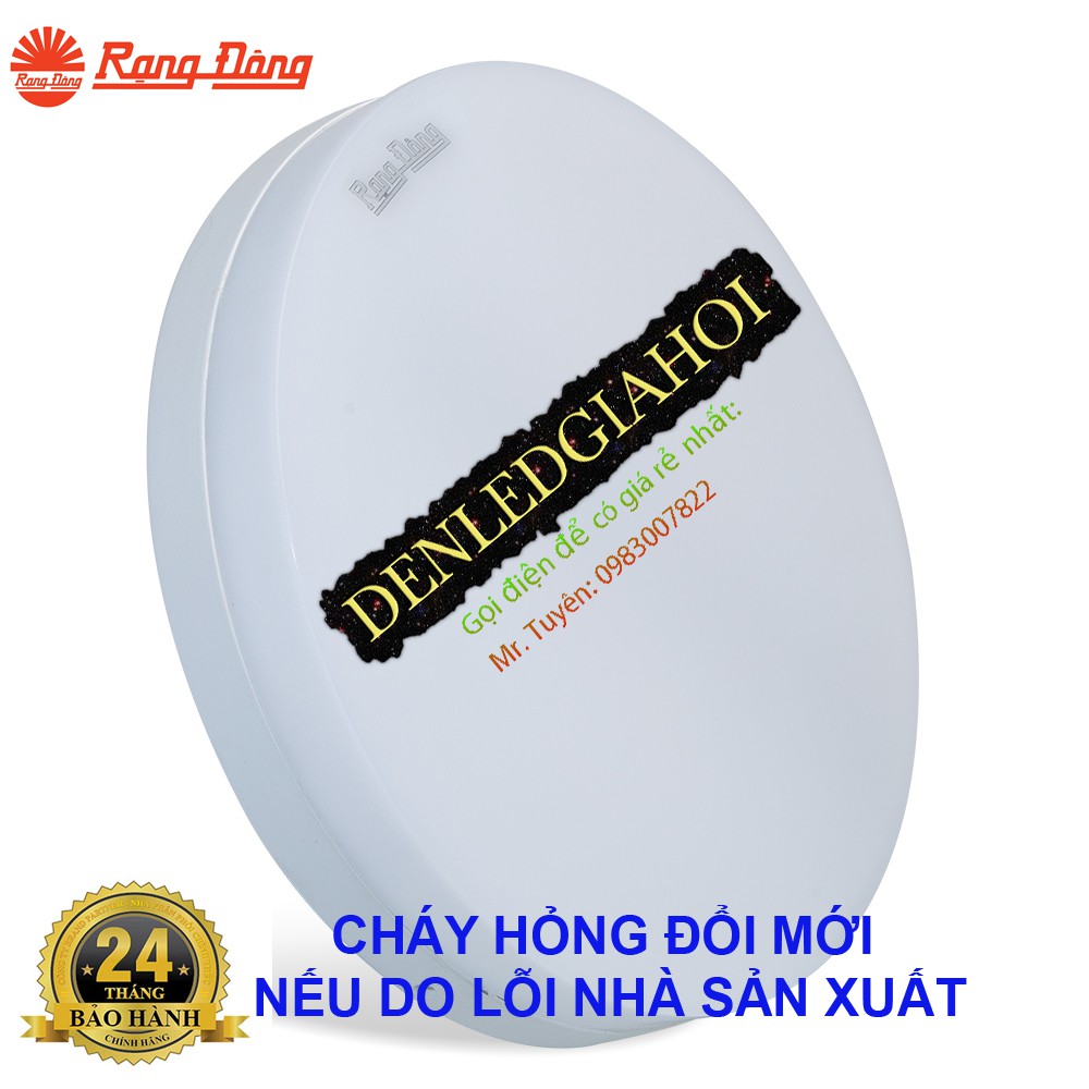 Đèn led ốp trần 12W tràn viền, sáng trắng chính hãng Rạng Đông,mã  LN12N /12W