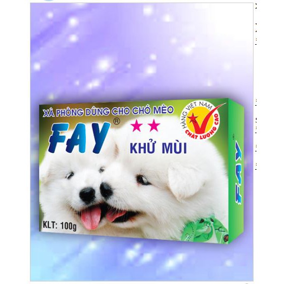 Xà Bông ASA FAY 2 SAO 100g Khử Mùi cho thú cưng