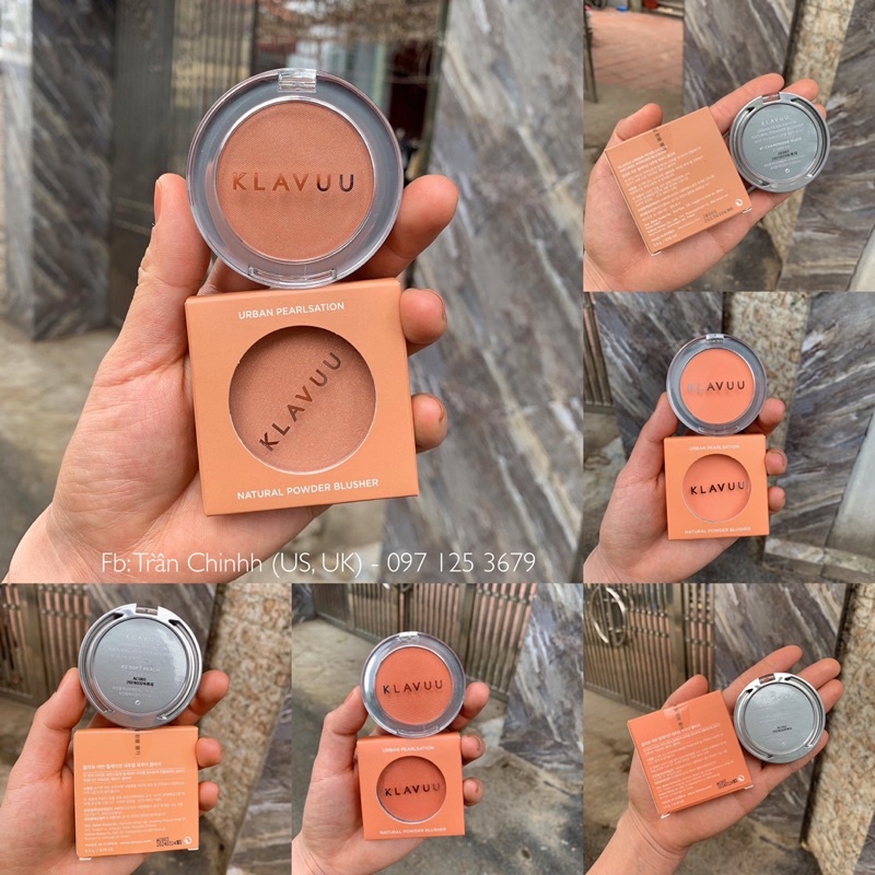 Có đủ màu - Phấn má hồng KLAVUU Pearlsation Natural Powder Blusher