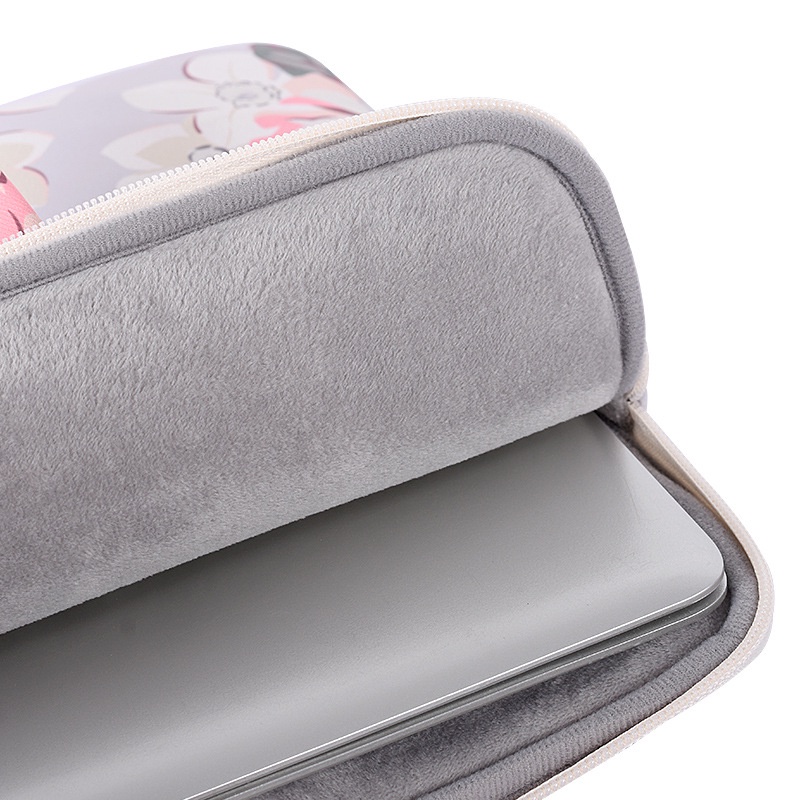 Túi Đựng Laptop Chống Nước Chống Trầy Chống Sốc Họa Tiết Hoa 12-15 inches Cho Macbook