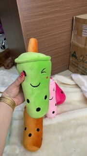 GẤU BÔNG LY TRÀ SỮA SIZE 20cm