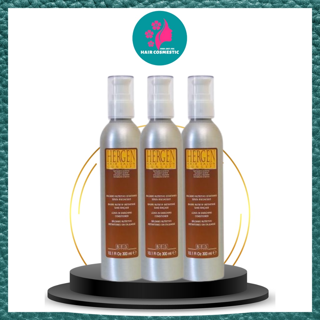Xả Khô nuôi dưỡng tóc trẻ ngọn BES HERGEN 300ML