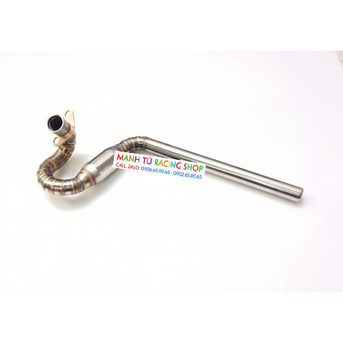 cổ pô wave dream cub 50 inox 100% bầu hơi - IN5896
