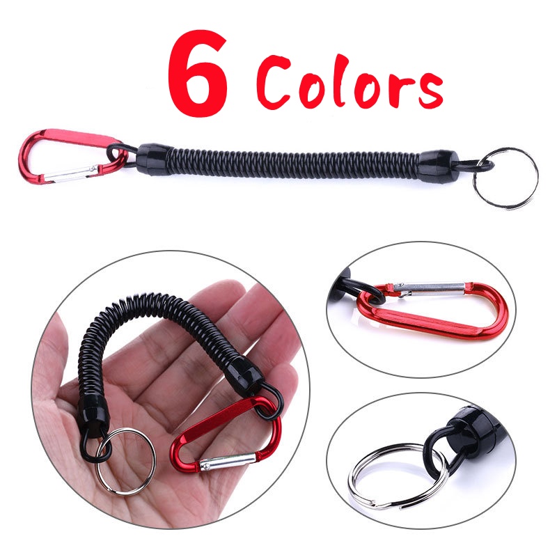 1 Dây Lò Xo Bằng Thép Co Giãn Chống Thất Lạc Dùng Khi Câu Cá / Leo Núi