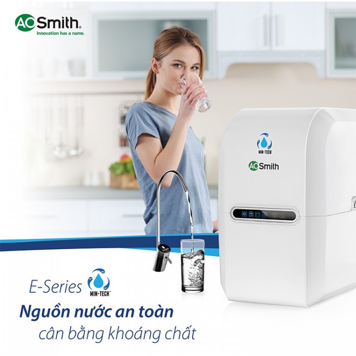 Máy Lọc Nước A.O Smith E3 (Model 2020) - Hàng chính hãng - Tặng 1 bộ lõi lọc tương ứng với sản phẩm