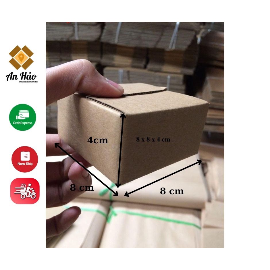 50 hộp 8x8x4 đựng phụ kiện đựng hàng An Hảo