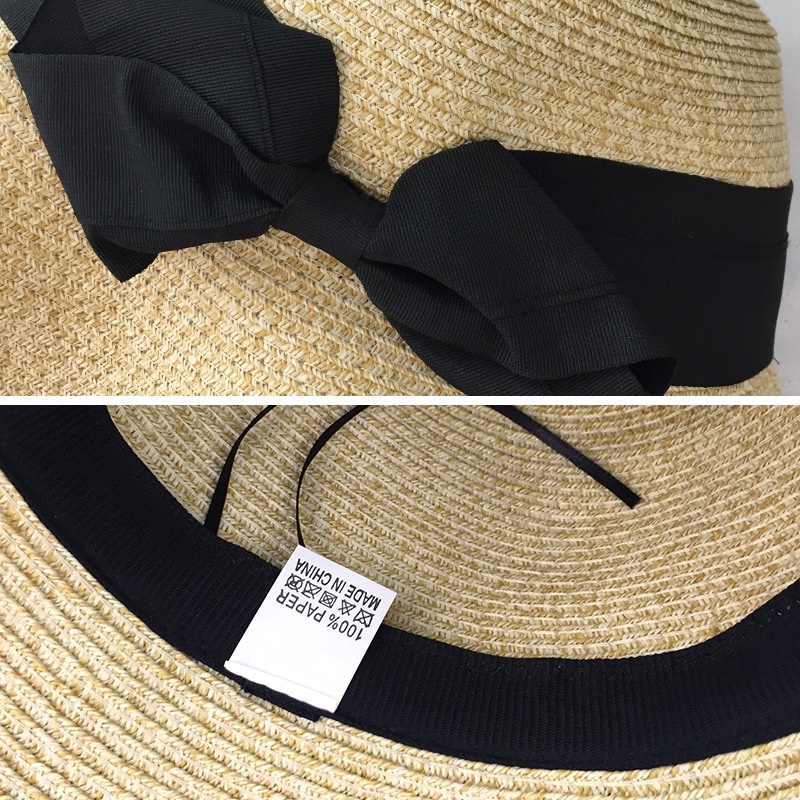 Nón Cói Đi Biển Kiểu Trơn Phối Dây Nơ L1350 -LoanTay