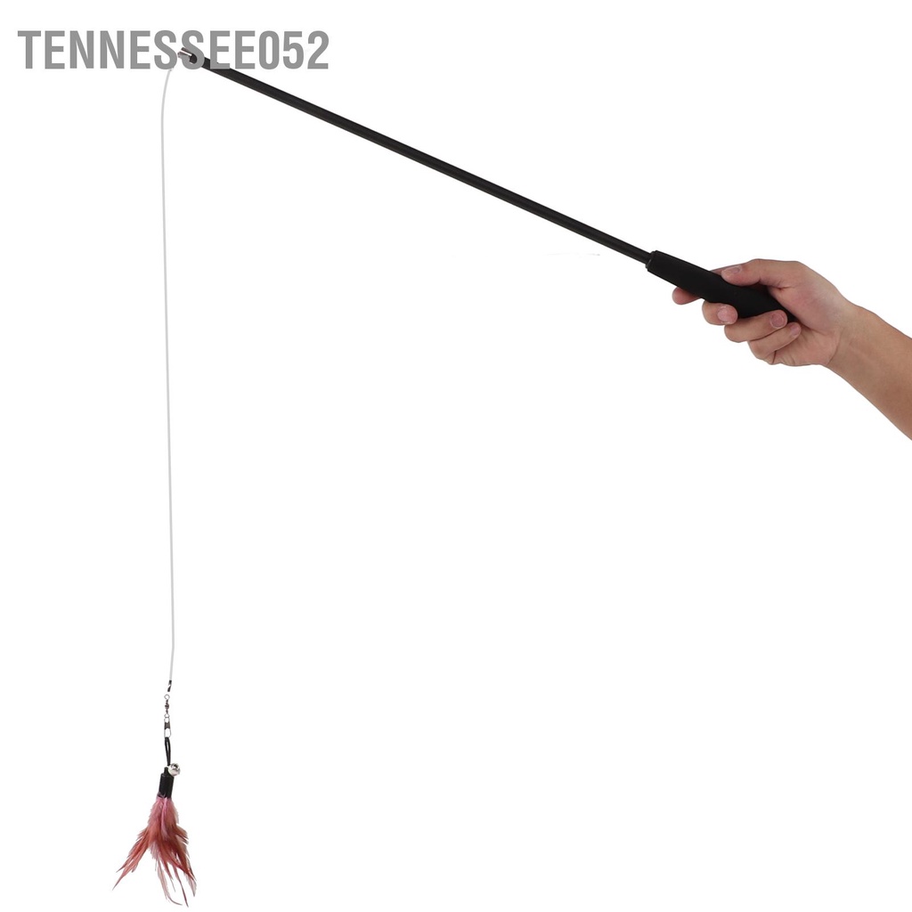 Tennessee052 Đồ chơi mèo tương tác Kháng vết cắn Mèo có thể thu vào Đũa phép chuông cho con 180cm / 70 9in