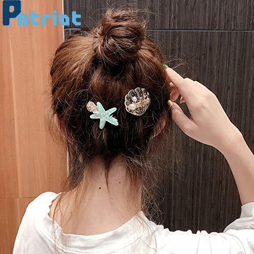 Kẹp tóc hình sao biển/vỏ sò xinh xắn phong cách thời trang nhật bản