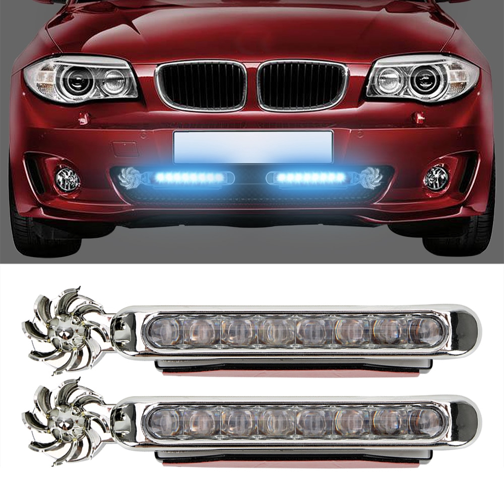 1 cặp DẪN ĐẾN  Xe gió đèn chạy ban ngày Có quạt quay Không cần nguồn điện bên ngoài Đèn xe