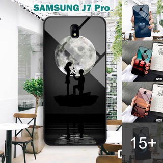 Ốp lưng Kính Samsung J7 pro in 3D chủ đề tình yêu