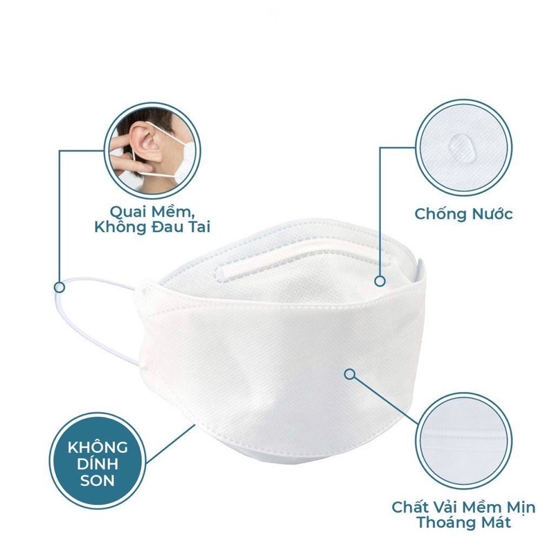 [CHÍNH HÃNG] Khẩu Trang 4D Mask Model KF94 4 Lớp Kháng Khuẩn KJ95 Medical Facemask Chuẩn FDA - CE Công Nghệ Hàn Quốc