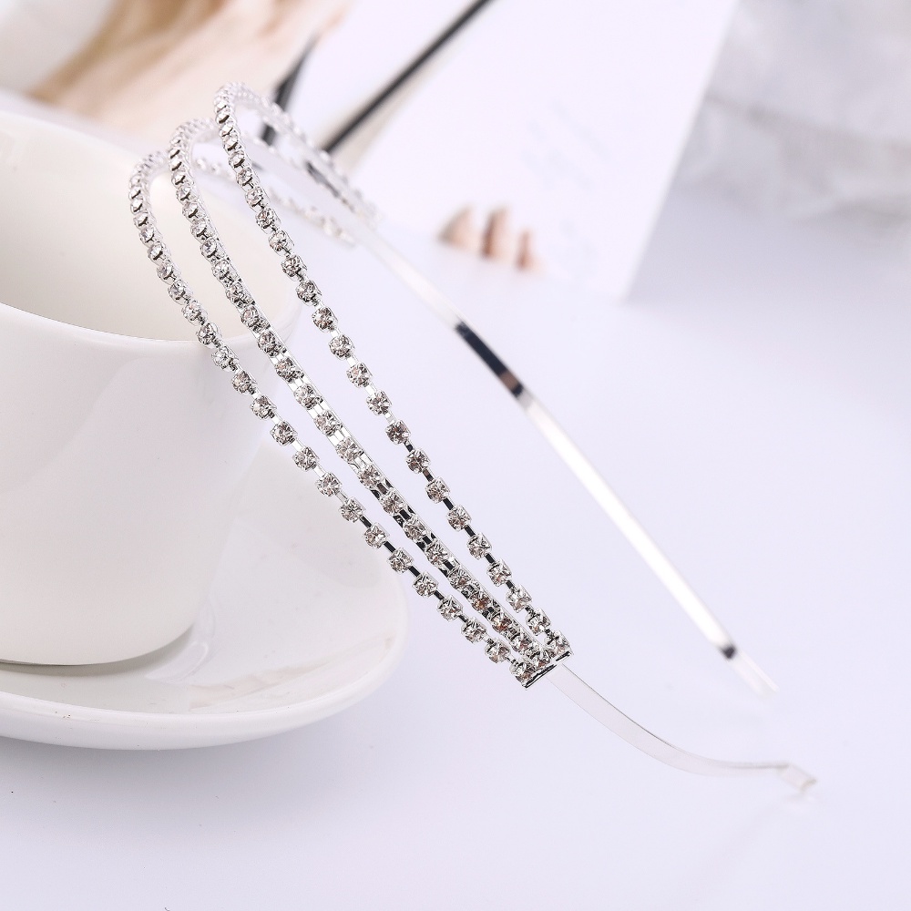 Băng Đô Đính Kim Cương Giả 3 Lỗ Thoát Nước Thời Trang