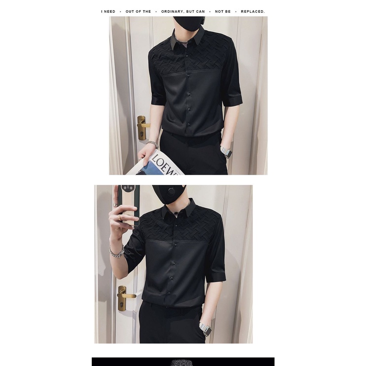 Áo Sơ Mi Ngắn Tay Thời Trang Cao Cấp Cho Nam