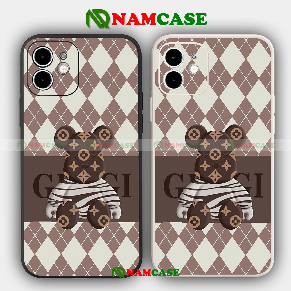 Ốp lưng iPhone Beabrick cạnh viền vuông silicon dẻo cho iphone 6/6s/7/8/X/XS/XR/11/12/13 Pro Plus Max cute dễ thương