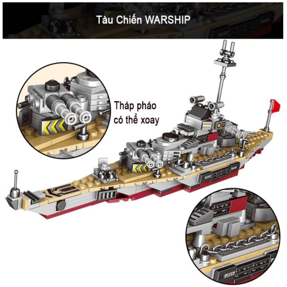 502 CHI TIẾT] BỘ ĐỒ CHƠI XẾP HÌNH LEGO CHIẾN HẠM CHIẾN THUYỀN PHÁT TRIỂN TƯ DUY CHO TRẺ