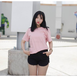 ÁO THUN TRƠN AGE2X - MÀU HỒNG NUDE