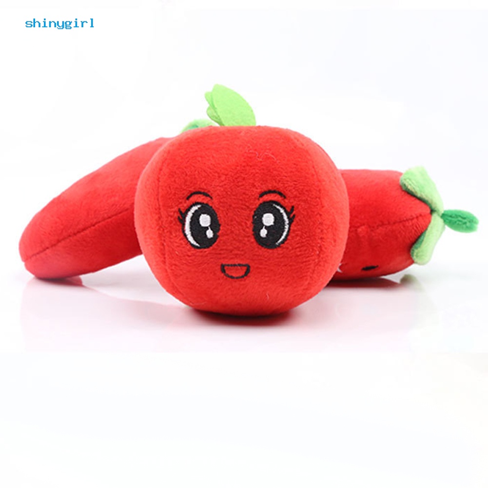 Đồ chơi nhồi bông hình trái cây dễ thương xinh xắn cho thú cưng