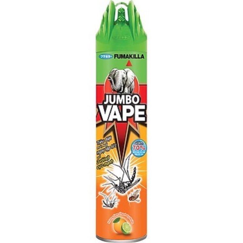 Bình xịt mũi jumbo Vape hương cam chanh 600ml