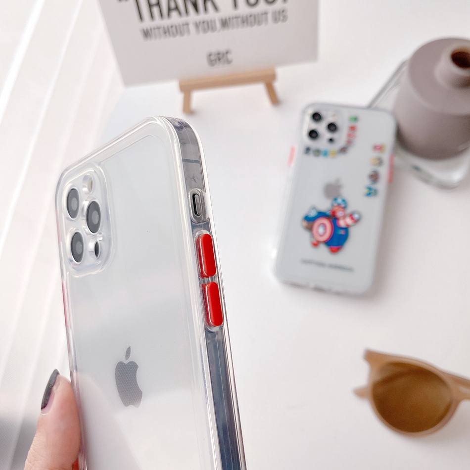 Ốp Điện Thoại Silicone Màu Trơn Đơn Giản Cho Iphone 12 Pro Mini 11 11pro Max X Xs Max Xr 7 8 Plus Se 2020 2 | BigBuy360 - bigbuy360.vn