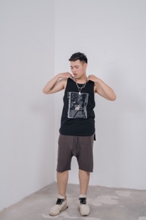 Áo tanktop layer The Old Apartment đen
