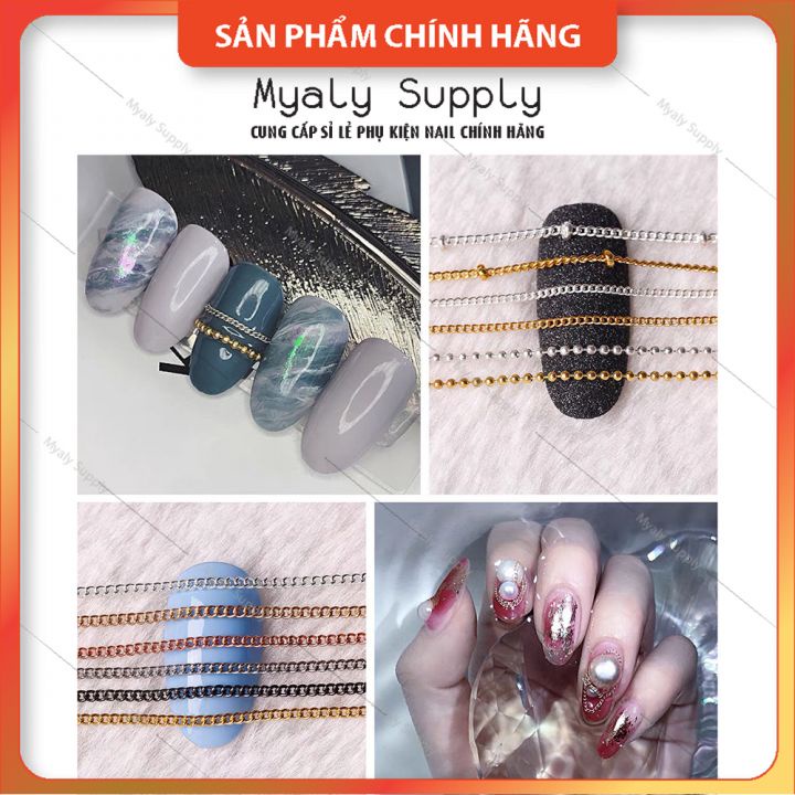 Dây Xích Nhiều Màu Làm Nail Set 6