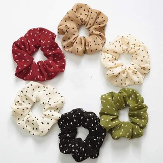 Cột tóc Vải Scrunchies ( Chấm Bi )
