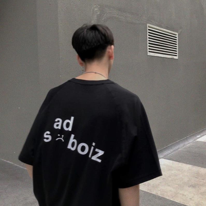 Áo thun sad boiz SIGNATURE nam nữ full tag hình thêu mặt cười unisex nam nữ
