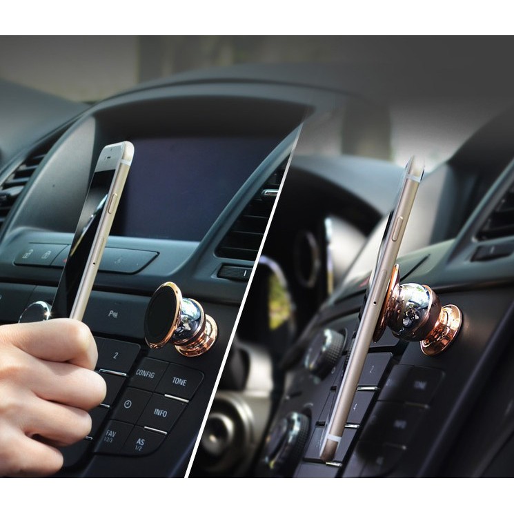 Giá đỡ điện thoại nam châm trên xe hơi 360 độ | BigBuy360 - bigbuy360.vn