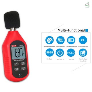LEVEL Máy Đo Độ Ồn Kỹ Thuật Số Mini Uni-T Ut353 30-130db