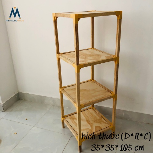 Kệ gỗ vuông - minhlongwood vuông 35cm