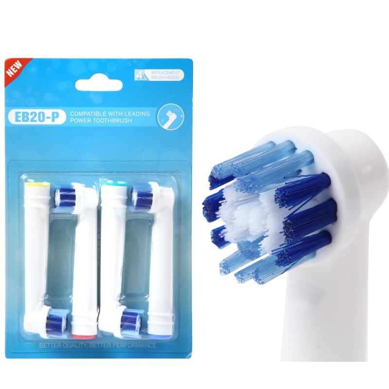 Oral-B  EB20-P New 𝗣𝗿𝗲𝗰𝗶𝘀𝗶𝗼𝗻 𝗖𝗹𝗲𝗮𝗻, set bộ 4 Đầu Bàn Chải đánh răng điện thay thế Minh House